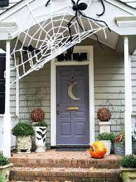 So i suppose if that means standing on my roof waving a glue gun while attaching giant spider decorations on the house, well at least it put a. Diy Giant Spider Decorations Spider Outdoor Halloween Decor