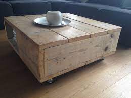 salontafel met opbergruimte 80x80 op wielen salontafel wielen houten salontafels