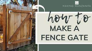 A wood fence adds privacy and improves security while giving your landscape a traditional look. How To Make A Simple Fence Gate For A 6 Wooden Backyard Fence Youtube
