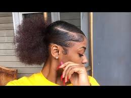 Sleek ponytail and slayed edges hairstyles. Pin On Curly Hair