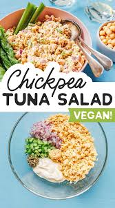 Easy Chickpea Tuna Salad Recipe Vegetarian Recipe Vegetarian Recipes Healthy Vegetarian Recipes Dinner Healthy Vegetarian Salad Recipes
