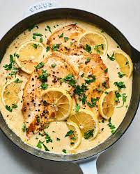 Recipe Easy Creamy Lemon Garlic Skillet Chicken Recipe Chicken Skillet Recipes Rice Recipes For Dinner Lemon Garlic Chicken