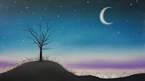 Bloc de dibujo para diferentes técnicas. Paisajes Faciles De Pintar De Noche