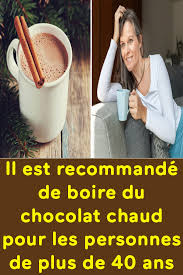 Il Est Recommande De Boire Du Chocolat Chaud Pour Les Personnes De Plus De 40 Ans Plus De 40 Ans 40 Ans Systeme Immunitaire