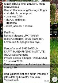 Maybe you would like to learn more about one of these? Loker Pt Mega Sari Makmur Smk Institut Indonesia Kutoarjo Facebook