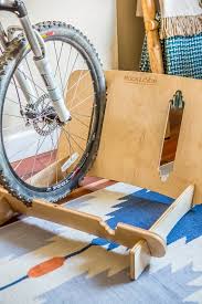 Double Ox Bike Floor Stand Diy Bike Rack Wooden Bike
