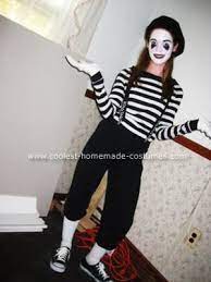 Coolest Homemade Mime Costume Unique Halloween Costumes Mime Costume Disney Halloween Costumes