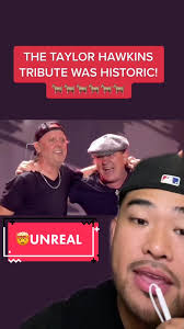 The #taylorhawkinstribute was historic. 🐐❤️🤯 #acdctiktok #brianjohnson  #metallica #larsulrich #taylorhawkins (via: uproxx)