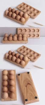 Wooden Egg Holder Crate 10 Holes Egg Egg Tray Egg Display Egg Rack Decorated Egg Holder Egg Storage Egg Carton Wooden Eggs Ceramic Egg Holder Wood Eggs