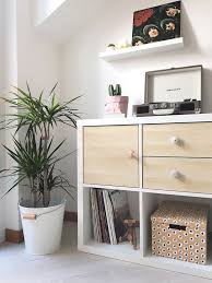 Scandinavian Interior Ikea Hack Customising A Kallax Shelving Unit With Birch Wooden Doors And Drawers As W Ikea Kallax Shelving Ikea Kallax Shelf Kallax Ikea