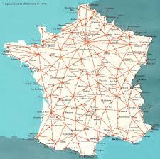 France Driving Distances Jpg 1065 1063 France Map Map France