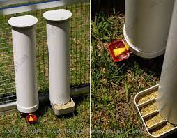 By working on them and assembling in the right way, you can pour feed into the one, while pouring water inside the other end. Chicken Drinker And Feeder Set Chicken Accessories Chicken Feeders Homestead Chickens Chicken Accessories