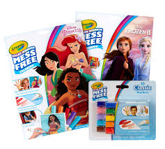 Crayola disney princess 80 mini coloring pages 6 mini markers new a12703. Color Wonder Princess Frozen 2 Coloring Set Crayola Com Crayola