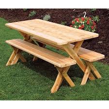 Wood Picnic Tables With Detached Benches 6 Foot Google Search Picnic Table Bench Table And Bench Set Picnic Table