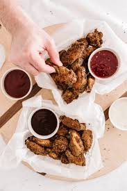 You might be wondering why we'd be sharing a recipe for buffalo chicken wings here . Crispy Oven Baked Chicken Wings Nick Alicia