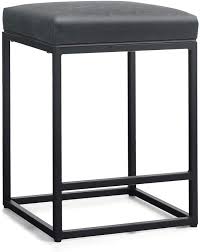 24 inches bar stools for kitchen island. Buy Maison Arts Counter Height Bar Stool Backless Industrial 24 Stool For Kitchen Counter Modern Upholstered Barstool Countertop Saddle Chair Island Stool 330 Lbs Bear Capacity 1 Stool 24 Inch Black Online In Turkey B08n5vmxxg