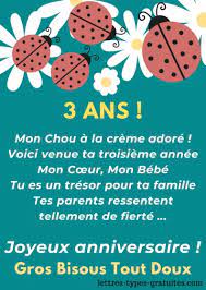 Modeles Textes Pour Souhaiter Bon Anniversaire A Un Enfant De 3 Ans Fille Niece Fils P Texte Anniversaire Chanson Pour Anniversaire Texte Anniversaire 80 Ans
