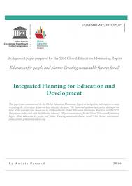 Integrated Planning For Education And Development Unesco Digital Library