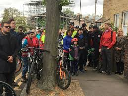 Clapton CFC bike ride from Old Spotted Dog to Stray Dog in memory of Sami  Sidhom