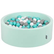 Kiddymoon 90x30cm 200 Balles 7cm Piscine A Balles Pour Bebe Rond Fabrique En Ue Menthe Blanc Gris Turquoise Clair Achat Vente Piscine A Balles Cdiscount