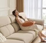 LINSY Sofa Kain Warna Beige Modern BS190-A Pabrikan FURNITUR ...