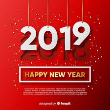 Download Modern New Year Composition With Elegant Style For Free Happy New Year 2019 Newyear New Year Designs