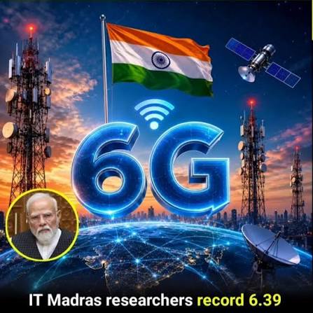 India is taking another major step towards its 6G future! 🇮🇳 📡  Researchers at IIT Madras have demonstrated an indigenous 6.39 Gbps data  transmission speed on the Bharat 6G THz Testbed. 🗼📶