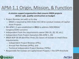 Nnsa Project Reviews Nnsa Office Of Project Analysis