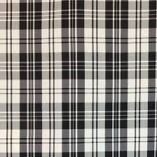 Black And White Plaid Fabric A Classic Black And White Plaid That Is Perfect To Accent Any Home Project Through Pillows Or Window Treatmen With Images Black And White White Plaid Window Seat Cushions