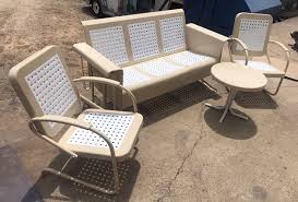 Catnapper glider rockers are perfect as nursery furniture or for any room in your home. Powdercoated Restored Vintage Metal Patio Gliders