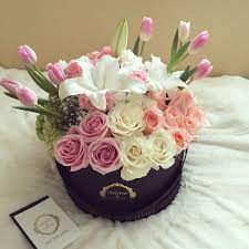 Custom Arrangement Bloom Box Flowers In A Box Luxury Toronto Based Flowers Box Flowers In A Box Gift Flower Arrangements