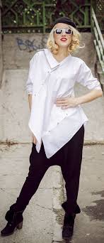 Plus Size Cotton Top Loose Women Shirt Summer Boyfriend Casual Etsy Harajuku Outfits Womens Shirts Fashion