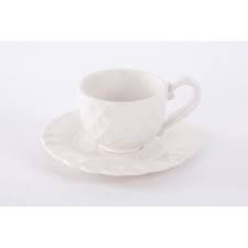 Tasse Cafe Soucoupe En Ceramique Blanche Cdiscount Maison