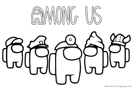 Choose color and start coloring with fun! Cool Among Us Characters Coloring Pages Deep Istulis