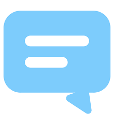 Message Bubble Conversaion Chat Text Active Talk Icon Bold Blue Glyphs Samples Icon Sets Icon Ninja