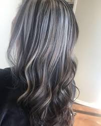 Here we have a soft balayage that offers mainly warmer tones of blonde, allowing you to this rooted balayage with cold white highlights on dark hair will flatter long thick locks perfectly. 25 Beautiful Platinum Blonde Highlights To Try In 2020