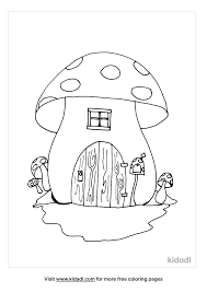 Mushrooms coloring pages for kids. Mushroom House Coloring Pages Free Fairytales Stories Coloring Pages Kidadl
