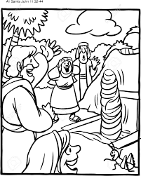 It is around this time that god gives joseph two dreams. Coloring Page Of Jesus And Lazarus Royalty Free Cliparts Vectors And Stock Illustration Image 126873880