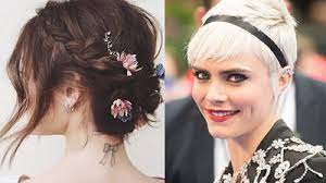This is a type of long pixie cut and the the hair is short overall but the ones at the bank are raised up to resemble spikes radiating in all directions. The 20 Best Updos For Short Hair Glamour