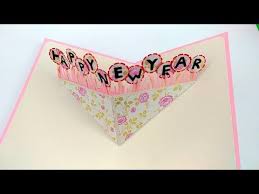 Tag punch for a creative greeting card | video tutorial: How To Make Pop Up New Year Card 2018 Diy Very Easy Youtube Cards Beautiful Handmade Cards New Year Card