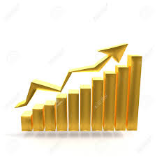 The price of gold per ounce is the same across the globe. Business Gold Graph With Arrow Showing The Success Gold Market Stock Photo Picture And Royalty Free Image Image 145512761