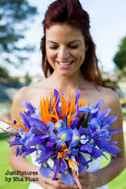 Bird Of Paradise Bouquet Wedding Bridal Bouquet With Blue Iris And Bird Of Paradise Turquoise Wedding Flowers Iris Wedding Paradise Wedding