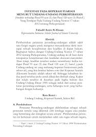 Tajuk dan mula berkuat kuasa. Pdf Investasi Pada Koperasi Syariah Menurut Undang Undang Perkoperasian Analisis Terhadap Pasal 93 Ayat 5 Dan Pasal 120 Ayat 1 Huruf J Yang Terdapat Pada Undang Undang Nomor 17 Tahun 2012 Tentang Perkoperasian
