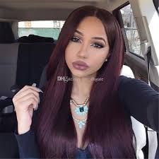 25 shades of burgundy hair that flatter every skin tone. For Black Women 99j Wine Red Full Lace Human Hair Wigs Straight Peruvian Burgundy Hair Glueless Lace Front Wigs Middle Part 130 Density From Lee Dhgate 60 31 Dhgate Com
