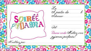 Invitation anniversaire gratuite pyjama party à personnaliser et à imprimer. 2 Invitations Pour Une Soiree Pyjama A Imprimer Invitation Soiree Pyjama Soiree Pyjama Carte Invitation Anniversaire