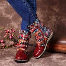 A wide variety of fringe suede boots options are available to you, such as boot height, outsole material, and closure type. Socofy Women Boots Retro Printed Metal Buckle Genuine Leather Zipper Ankle Boots Ladies Shoes Women Botines Mujer 2020 Winter Knee High Boots Aliexpress