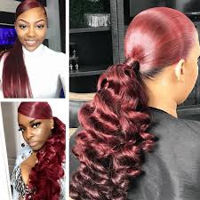 This fade looks especially stunning on layered hair like the long layered haircut shown here. We Know This Hair Color Will Look Goddess For Your Dark Skin Thick Hair 60 Inspiration Images Of Year Sugary Burgundy