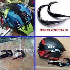 Red maroon/black white/red crimson yellow/black black/gunmetal jual helm agv kyt ink mds. Spoiler Kyt Vendetta 3d Lazada Indonesia