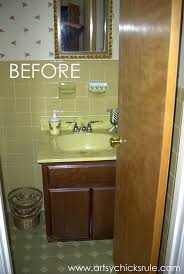 guest bath makeover on a budget {before