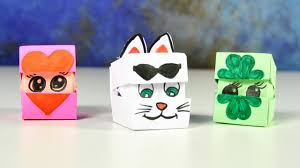 оригами из бумаги для детей 9 10 лет видео Origami Iz Bumagi Kubik Menyayushij Lico Podelki Dlya Detej Youtube